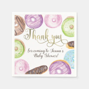 Donut-Party-Baby-Shower-Geburtstags-Baby-Enthüllun Serviette