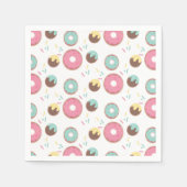 Donut Party Babydusche Sprinklen Serviette (Vorderseite)