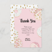 Donut Party danke Ihnen Karten (Vorne/Hinten)