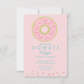 Donut Party Einladung (Vorderseite)