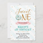 Donut-Party Einladung (Vorderseite)