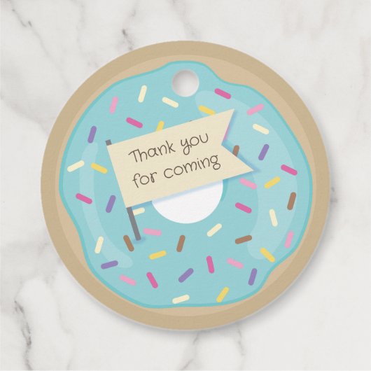 Donut Party Geschenkanhänger (Rückseite)