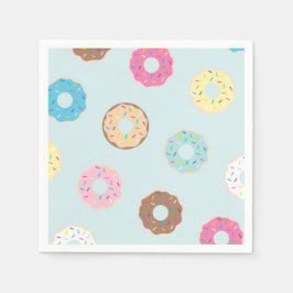 Donut Party Napkins Serviette