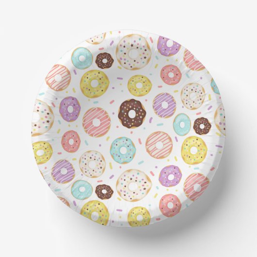 Donut Party Paper Bowls Pappteller (Vorderseite)