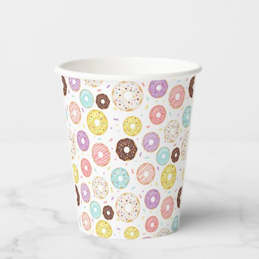 Donut Party Paper Cups Pappbecher (Vorderseite)