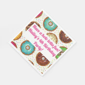 Donut Party Personalisiert Napkins Serviette (Ecke)