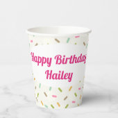 Donut Party Personalisiert Pappbecher (Links)