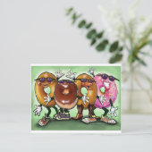 Donut Party Postkarte (Stehend Vorderseite)