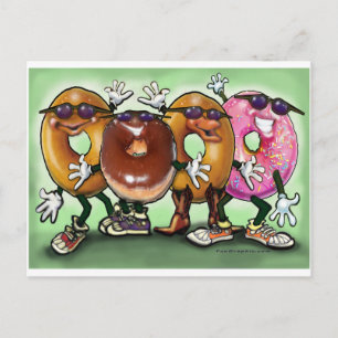 Donut Party Postkarte