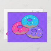 Donut Party Postkarte (Vorne/Hinten)