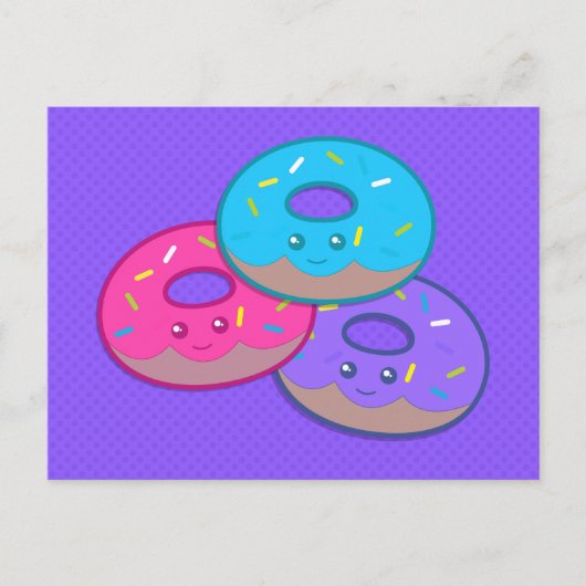 Donut Party Postkarte (Vorderseite)