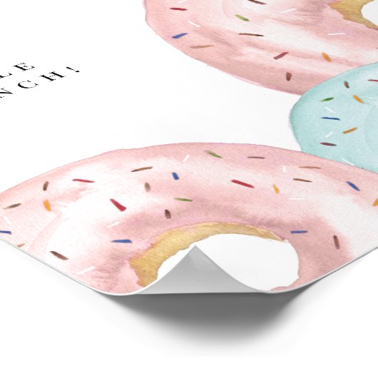 DONUT PARTY SIGN POSTER (Ecke)