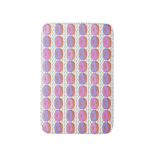Donut Pattern Badematten (Vorderseite Vertikal)