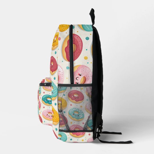 Donut Pattern Bedruckter Rucksack (Rechts)