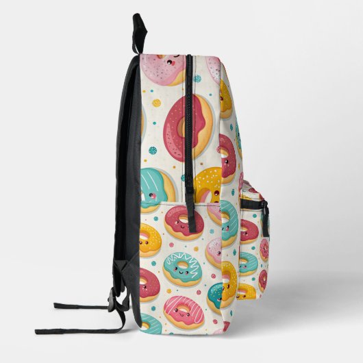 Donut Pattern Bedruckter Rucksack (Links)