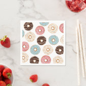 Donut Pattern Birthday Serviette (Beispiel)