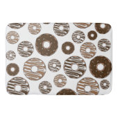 Donut Pattern, Chocolate Donuts, Karamel Donuts Badematte (Vorderseite)