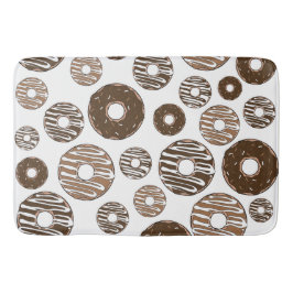 Donut Pattern, Chocolate Donuts, Karamel Donuts Badematte