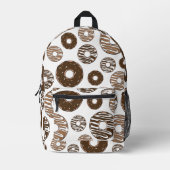 Donut Pattern, Chocolate Donuts, Karamel Donuts Bedruckter Rucksack (Vorderseite)