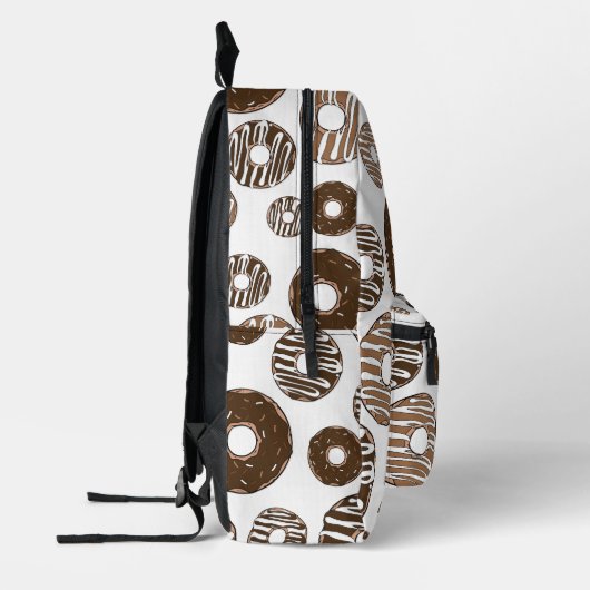 Donut Pattern, Chocolate Donuts, Karamel Donuts Bedruckter Rucksack (Links)