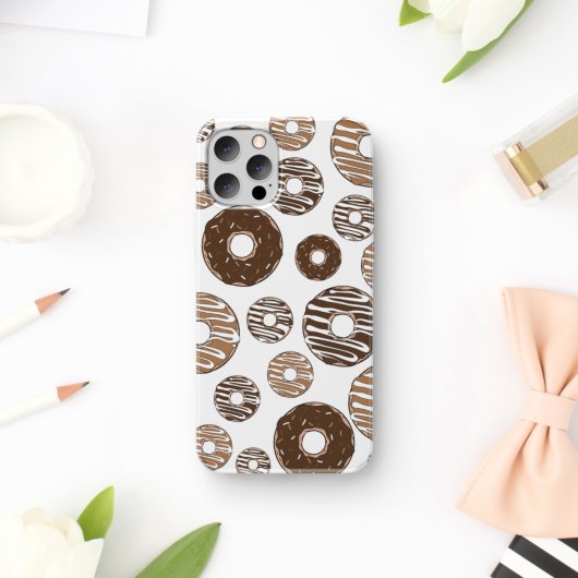 Donut Pattern, Chocolate Donuts, Karamel Donuts Case-Mate iPhone Hülle