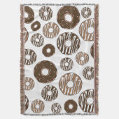 Donut Pattern, Chocolate Donuts, Karamel Donuts Decke (Vorderseite Vertikal)