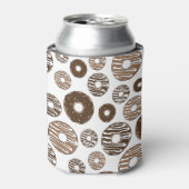 Donut Pattern, Chocolate Donuts, Karamel Donuts Dosenkühler (Kanne Vorderseite)