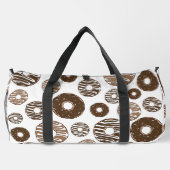Donut Pattern, Chocolate Donuts, Karamel Donuts Duffle Bag (Rückseite)