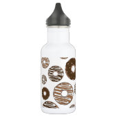 Donut Pattern, Chocolate Donuts, Karamel Donuts Edelstahlflasche (Links)