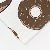 Donut Pattern, Chocolate Donuts, Karamel Donuts Fleecedecke (Ecke)