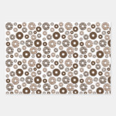 Donut Pattern, Chocolate Donuts, Karamel Donuts Geschenkpapier Set (Vorderseite 2)