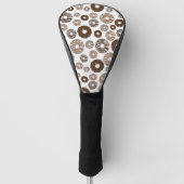 Donut Pattern, Chocolate Donuts, Karamel Donuts Golf Headcover (Vorderseite)