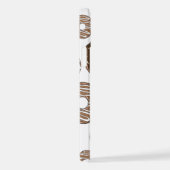 Donut Pattern, Chocolate Donuts, Karamel Donuts iPhone Hülle (Rechte Seite)