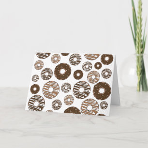 Donut Pattern, Chocolate Donuts, Karamel Donuts Karte