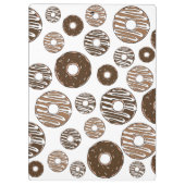 Donut Pattern, Chocolate Donuts, Karamel Donuts Klemmbrett (Rückseite)