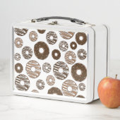 Donut Pattern, Chocolate Donuts, Karamel Donuts Metall Brotdose (Beispiel)