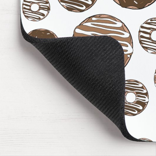 Donut Pattern, Chocolate Donuts, Karamel Donuts Mousepad (Ecke)