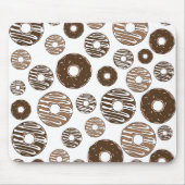 Donut Pattern, Chocolate Donuts, Karamel Donuts Mousepad (Vorne)