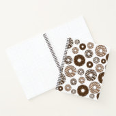 Donut Pattern, Chocolate Donuts, Karamel Donuts Notizblock (Innenseite)