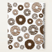 Donut Pattern, Chocolate Donuts, Karamel Donuts Planer (Rückseite)