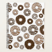 Donut Pattern, Chocolate Donuts, Karamel Donuts Planer (Vorderseite)