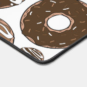 Donut Pattern, Chocolate Donuts, Karamel Donuts Schreibtischunterlage (Ecke)