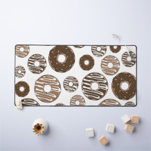 Donut Pattern, Chocolate Donuts, Karamel Donuts Schreibtischunterlage