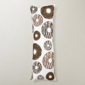 Donut Pattern, Chocolate Donuts, Karamel Donuts Seitenschläferkissen (Rückseite (Vertikal))