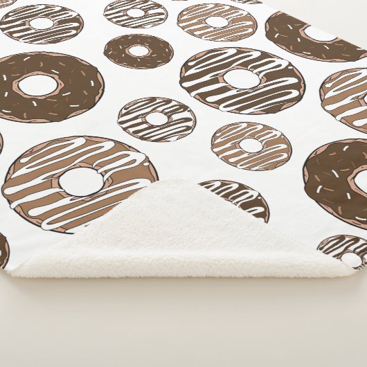 Donut Pattern, Chocolate Donuts, Karamel Donuts Sherpadecke (3/4)