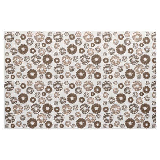 Donut Pattern, Chocolate Donuts, Karamel Donuts Stoff (Fat Quarter (45,7 x 55,9 cm))