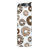 Donut Pattern, Chocolate Donuts, Karamel Donuts Thermosbecher (Nach links gedreht)