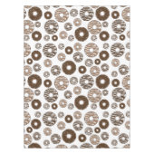 Donut Pattern, Chocolate Donuts, Karamel Donuts Tischdecke (Vorderseite)