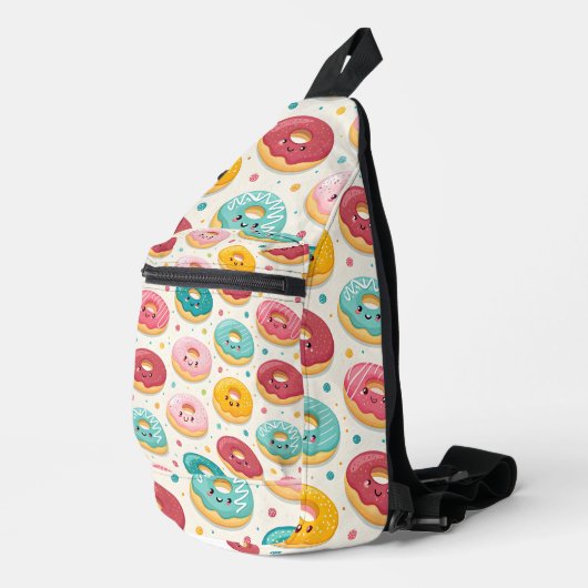 Donut Pattern Crossbody Bag (Rechte Ecke)