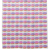Donut Pattern Duschvorhang (Vorderseite)